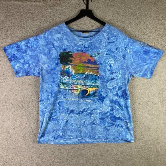 Old Orchard Beach Maine T-Shirt Size XL Vintage USA Adult Blue Short‎ - Picture 2 of 11